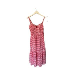 Anthropologie Red Gingham Sundress